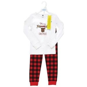 Hudson Baby Infant & Toddler Cotton 2 Pc. Pajama Set Christmoose Christmas